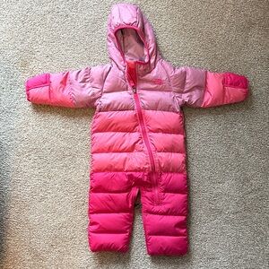North Face Infant Lil' Snuggler Down Bunting Snowsuit - never worn - 6-12 month